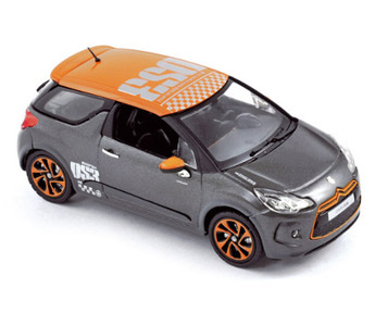 2013 1/64 Citroen ds3 racing white/grey collection 3 inches-serie 